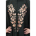Designer Irani Kaftan with embroidery work- Dark Green